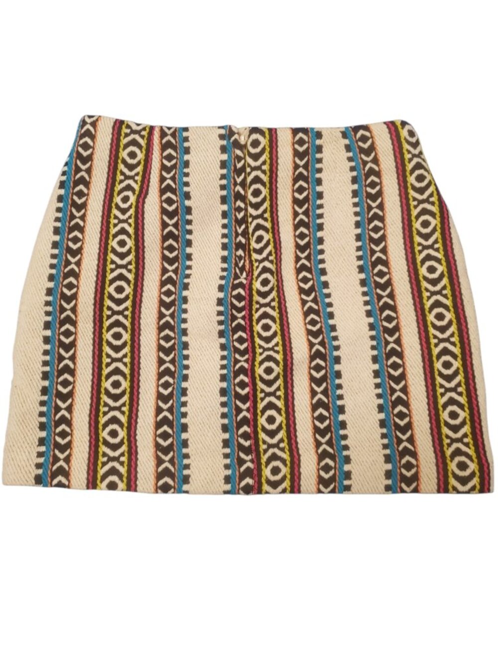 Divided Aztec Inspired Mini Skirt - Picture 2 of 2
